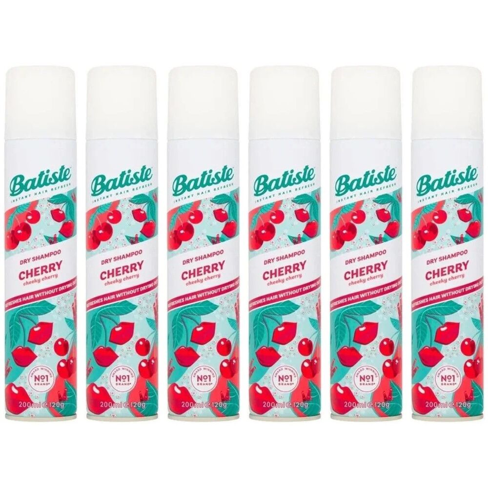6-PACK Batiste Dry Shampoo Cherry 200 ml